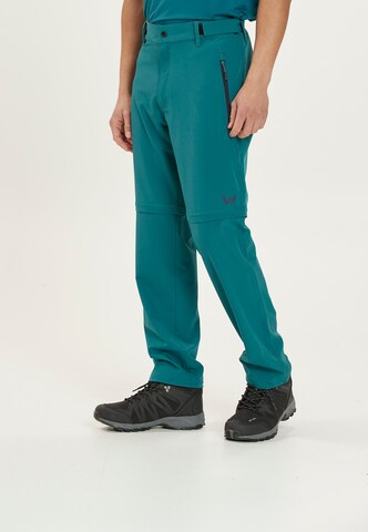 Whistler Regular Workout Pants 'SPENCER M Zip Off' in Blue: front