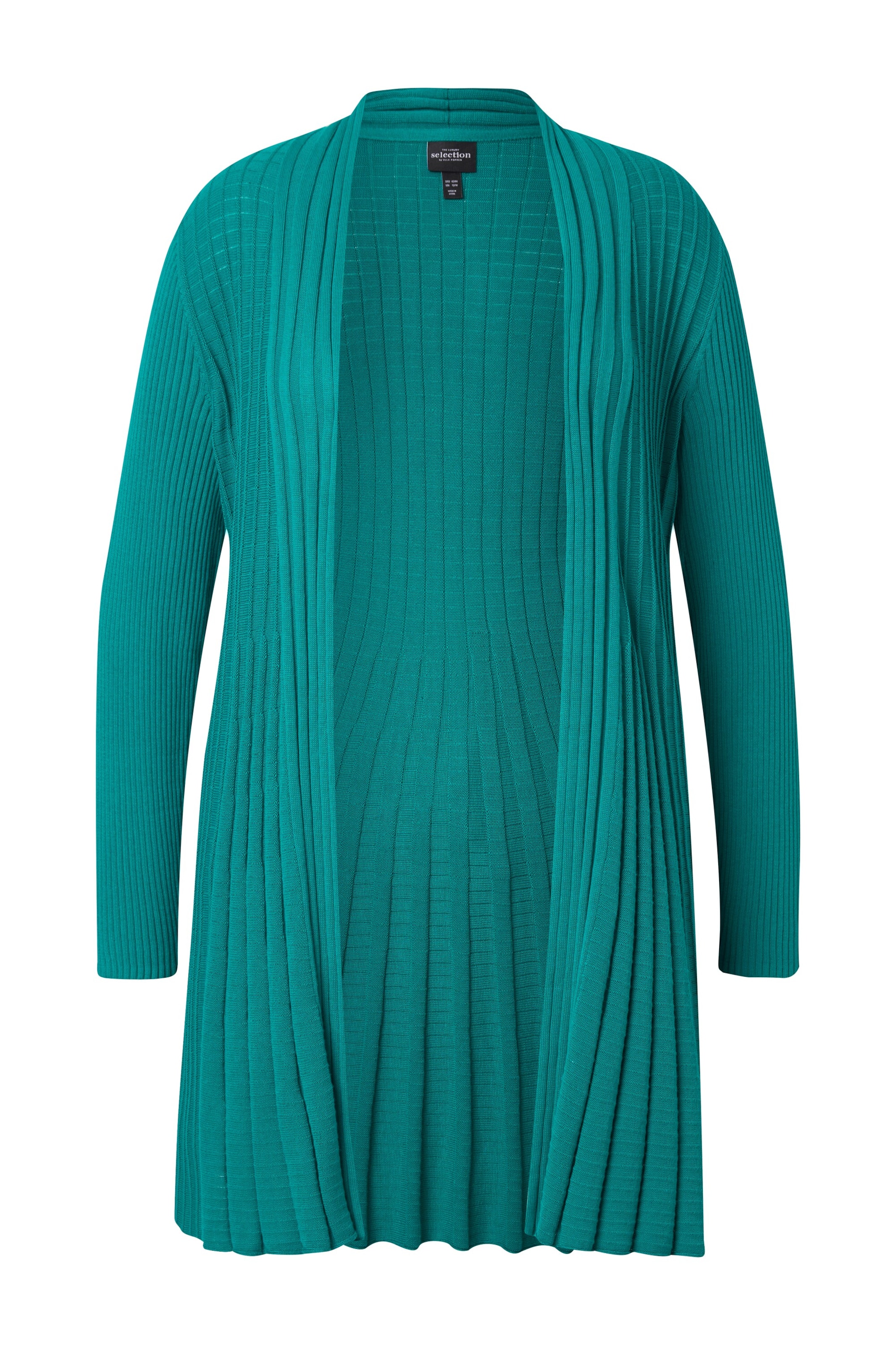 Ulla Popken Strickjacke in Blau: Vorderseite