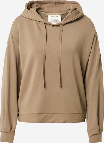 Cream Sweatshirt in Grey: front