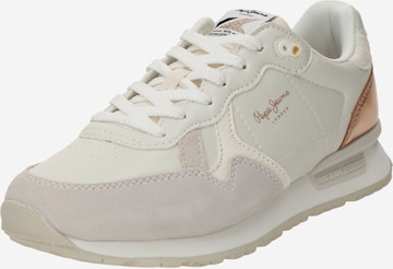 Baskets basses 'Brit Sun' Pepe Jeans en blanc : devant