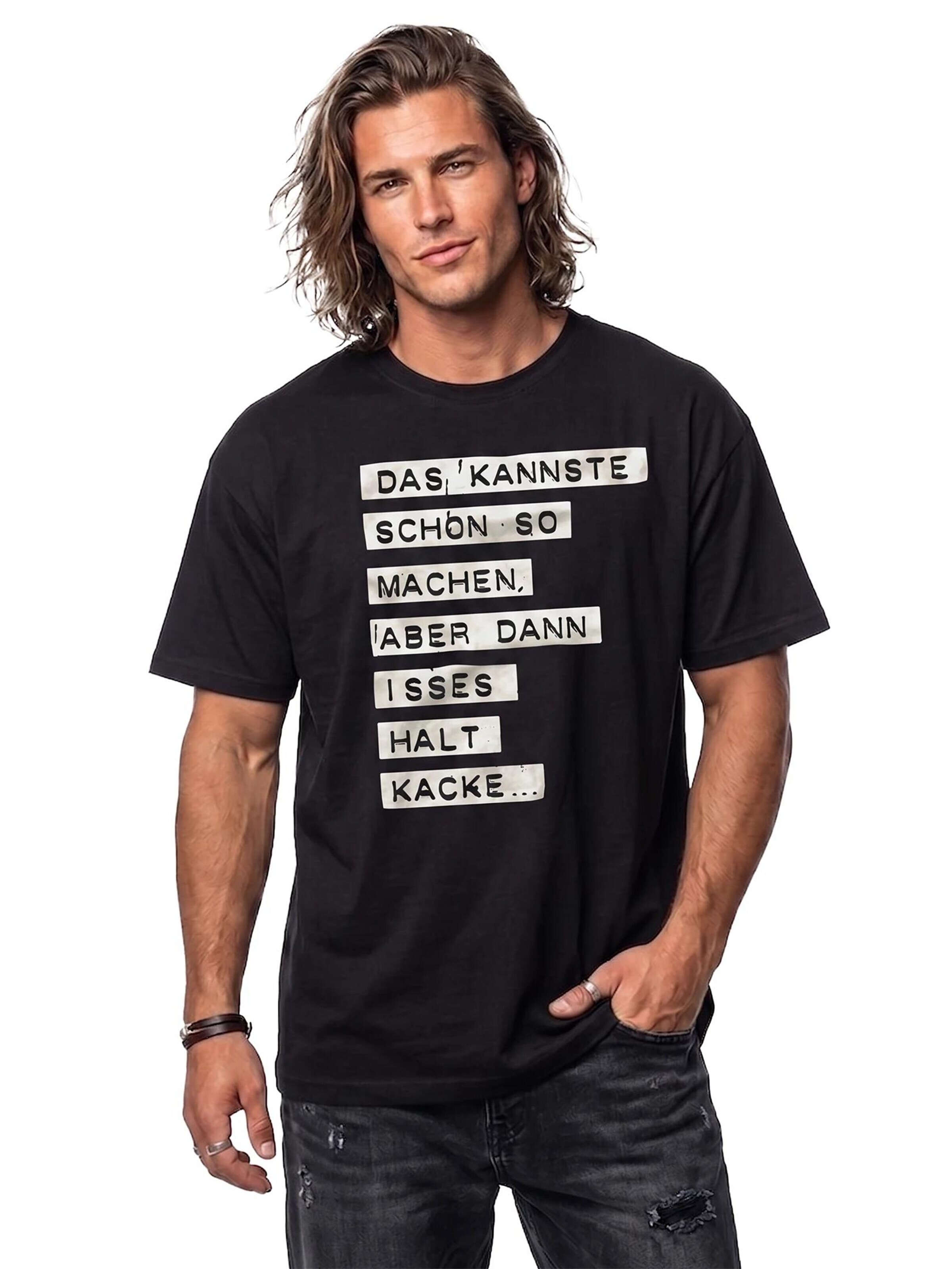 MAKAYA Shirt 'Kacke' in Black