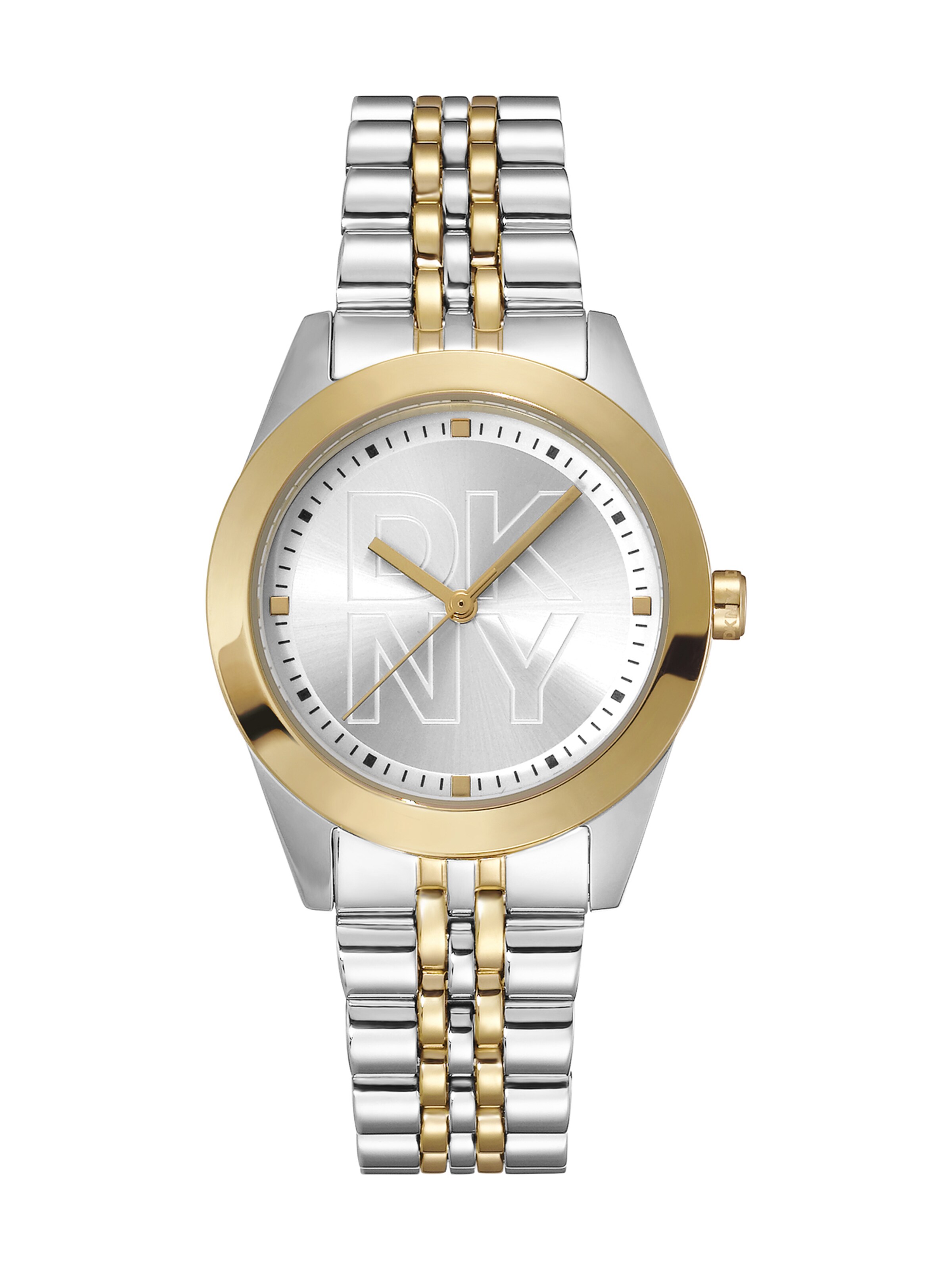 DKNY Quarzuhr 'Parsons Logo' in gold / silber, Produktansicht