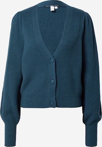 QS Knit Cardigan in Blue: front