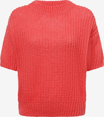 Marie Lund Strickpullover aus Wolle ' ' in Orange: Vorderseite