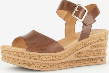 GABOR Sandals in Brown: front