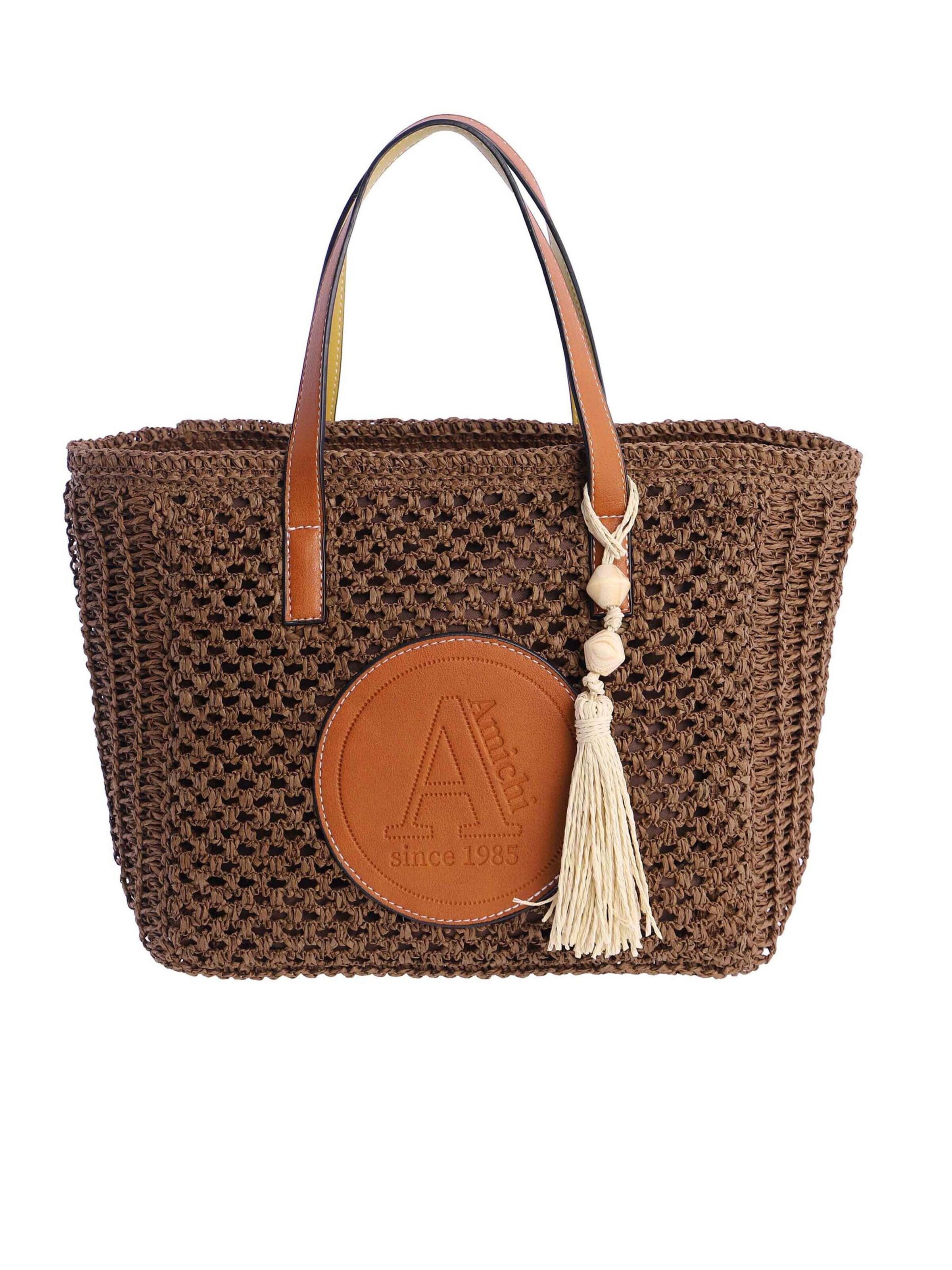 Amichi - Bolso de mano 'Aruba' en marrón: frente