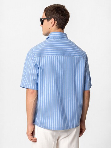 Antioch Comfort fit Button Up Shirt 'Fernando' in Blue
