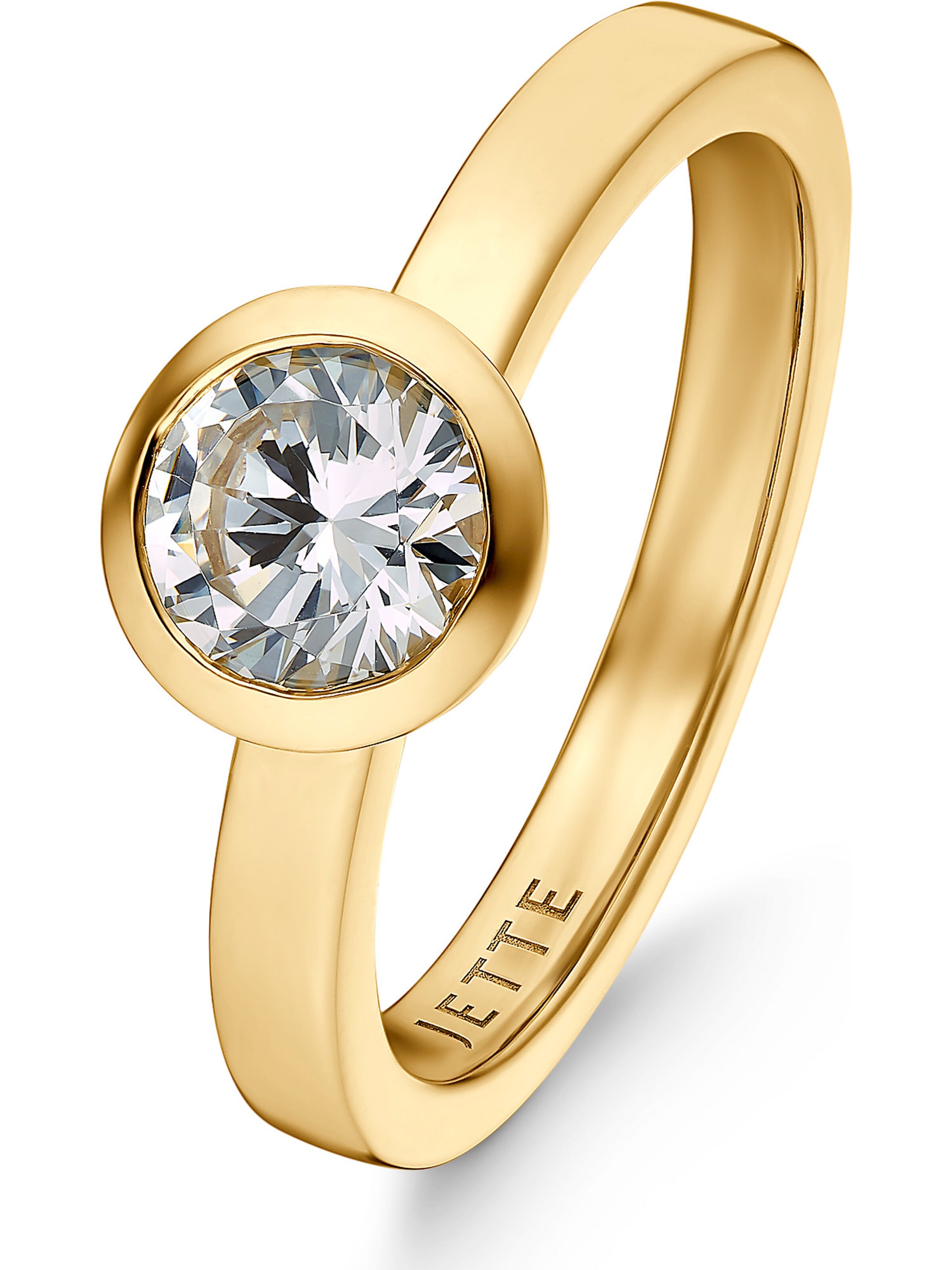 JETTE Ring in Gelb: Vorderseite
