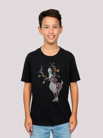 F4NT4STIC Shirt 'Disney Frozen Sven und Olaf Christmas ' in Black: front