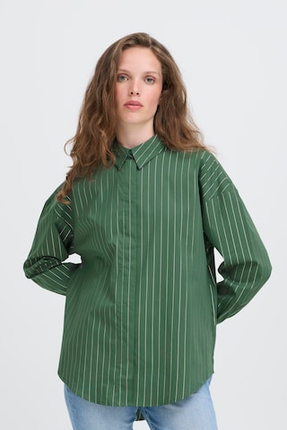 ICHI Blouse in Green: front