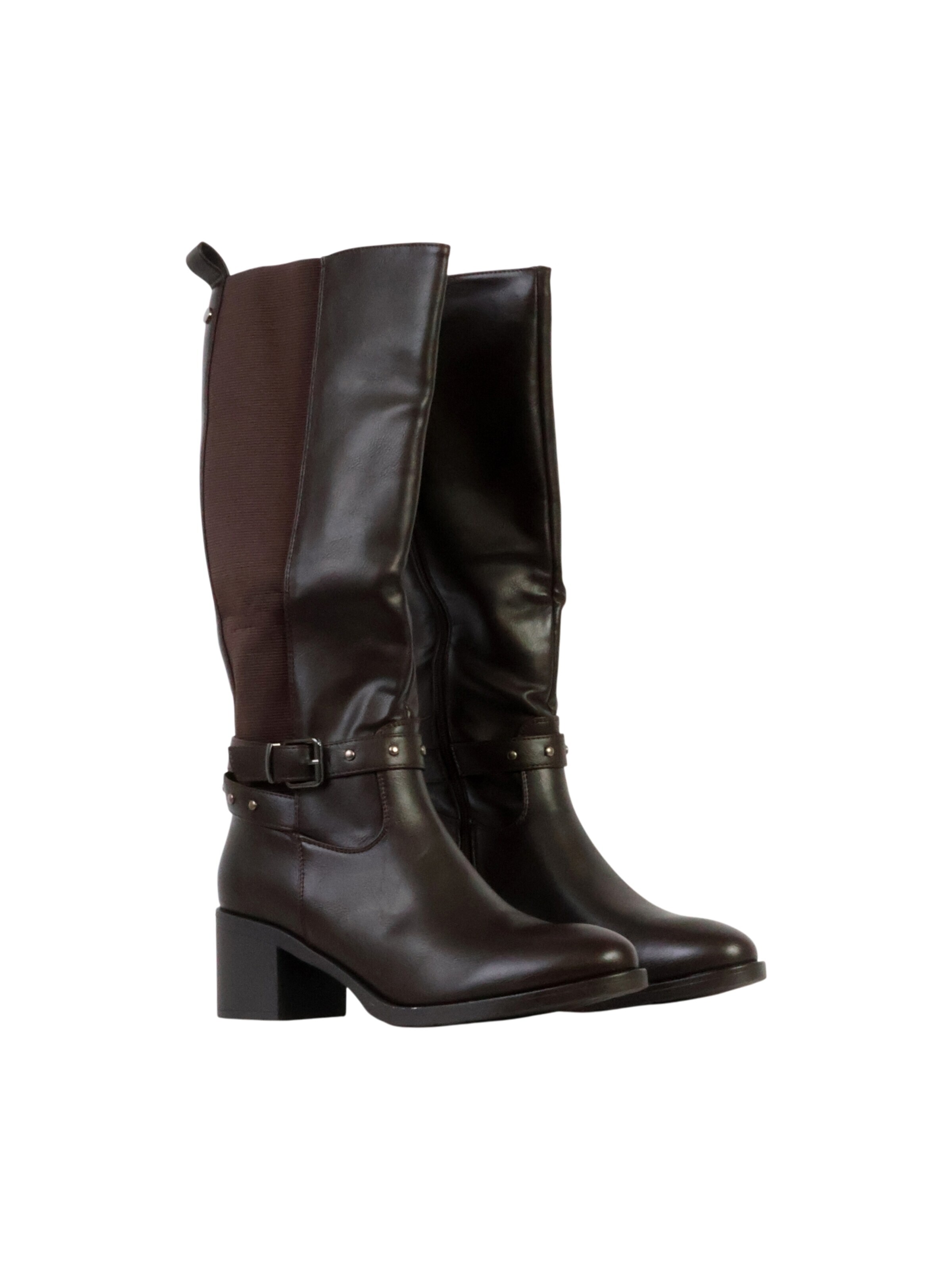 Super Mode - Botas 'Supermodische Stiefel mit Reißverschluss' en marrón