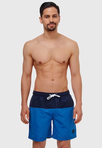 Shorts de bain 'Pruitt' INDICODE JEANS en bleu : devant