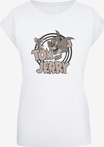 ABSOLUTE CULT Shirt 'Tom And Jerry' in Wit: voorkant
