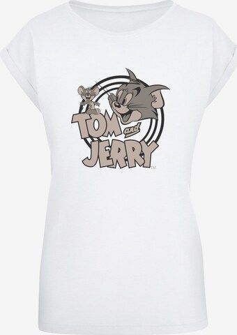 T-shirt 'Tom And Jerry' ABSOLUTE CULT en blanc : devant