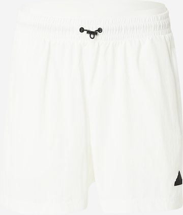 ADIDAS SPORTSWEAR Loosefit Παντελόνι φόρμας 'City Escape' σε λευκό: μπροστά