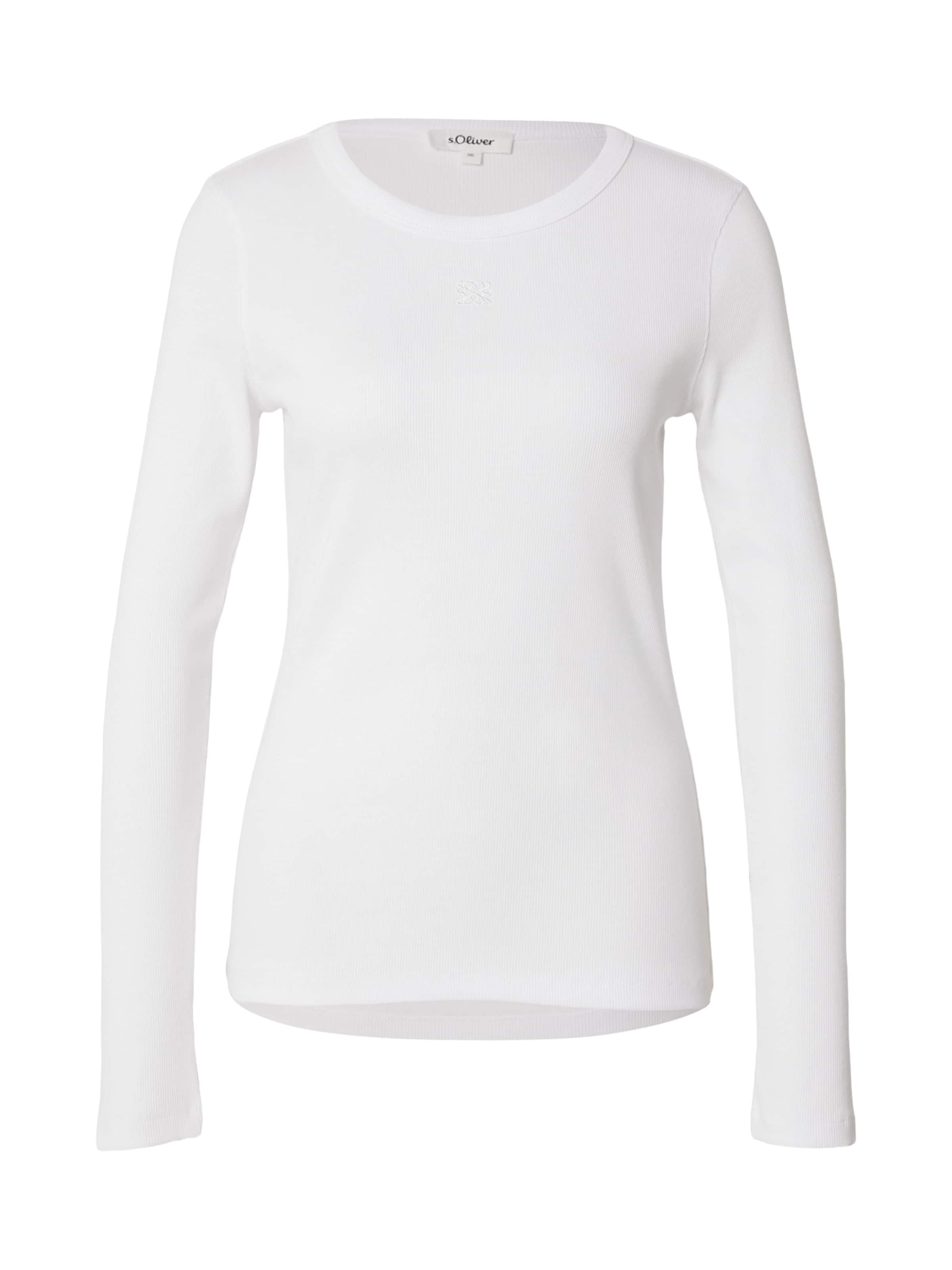 Tricou de la s.Oliver pe alb: față