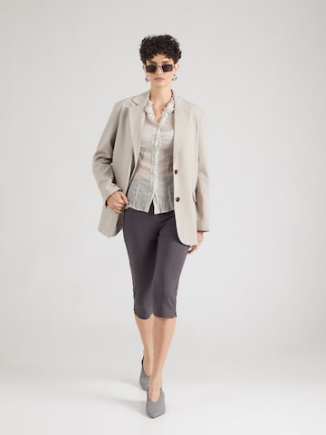 TOPSHOP Skinny Housut 'CARA BENGALINE' värissä harmaa