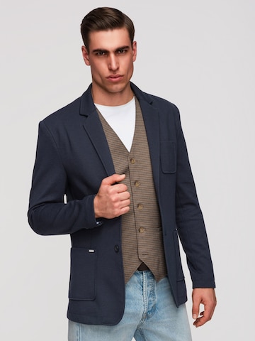 Coupe regular Veste de costume Ombre en bleu
