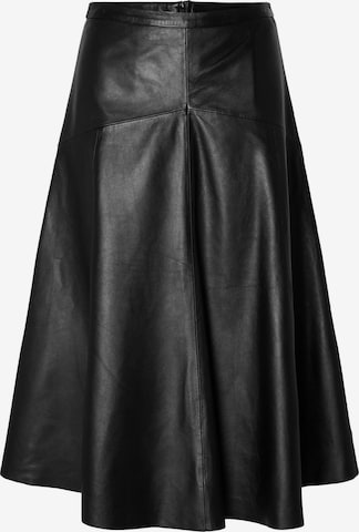 SELECTED FEMME Lederrock 'RILLO' in Schwarz: predná strana