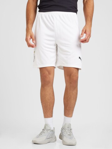 PUMA Regular Sports trousers 'BVB Replica'' in White: front