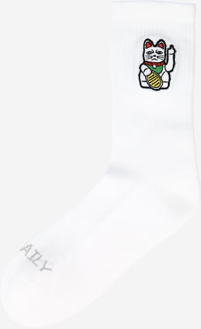 Iriedaily Socks 'ByeBye' in White: front