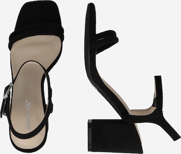 ABOUT YOU Sandals 'Sienna Heels' in Black