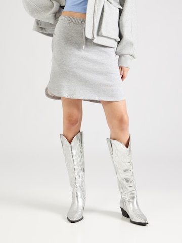 Jupe 'Circa' Nasty Gal en gris : devant