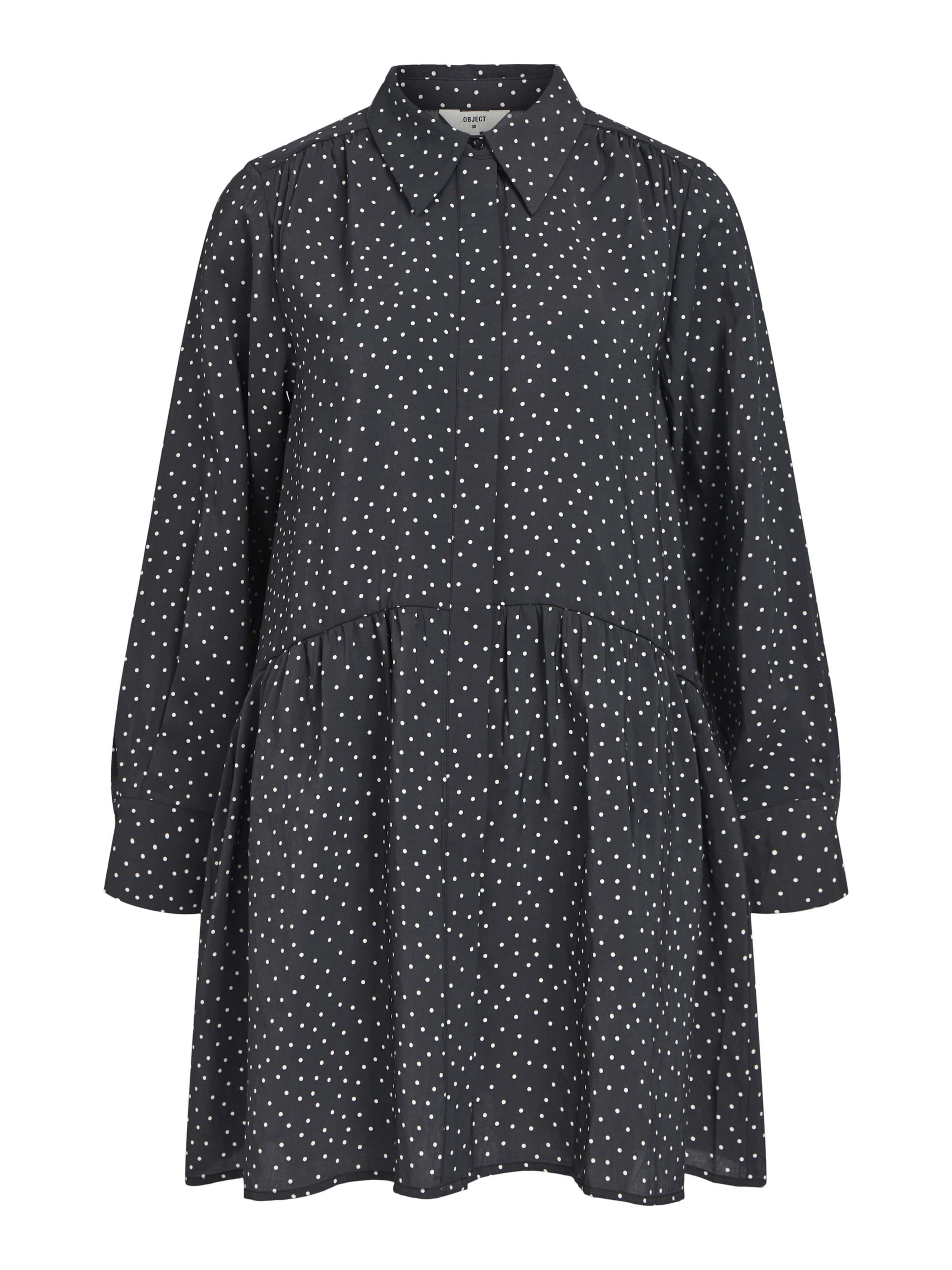 OBJECT Kleid in Schwarz: Vorderseite