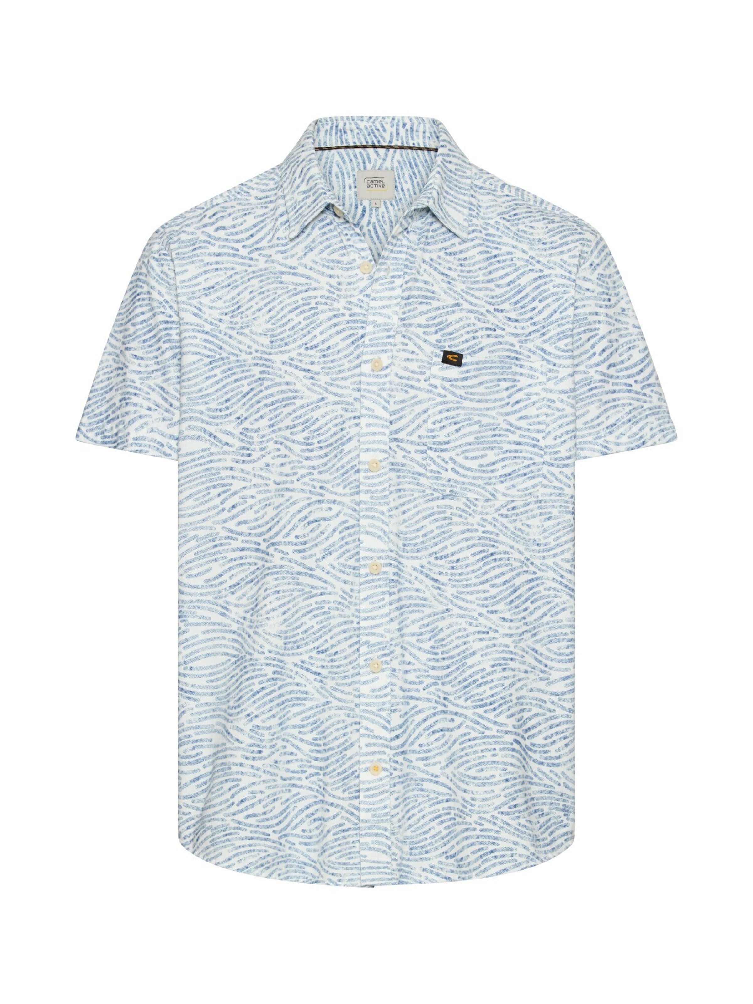 CAMEL ACTIVE Regular fit Button Up Shirt in Blue: front