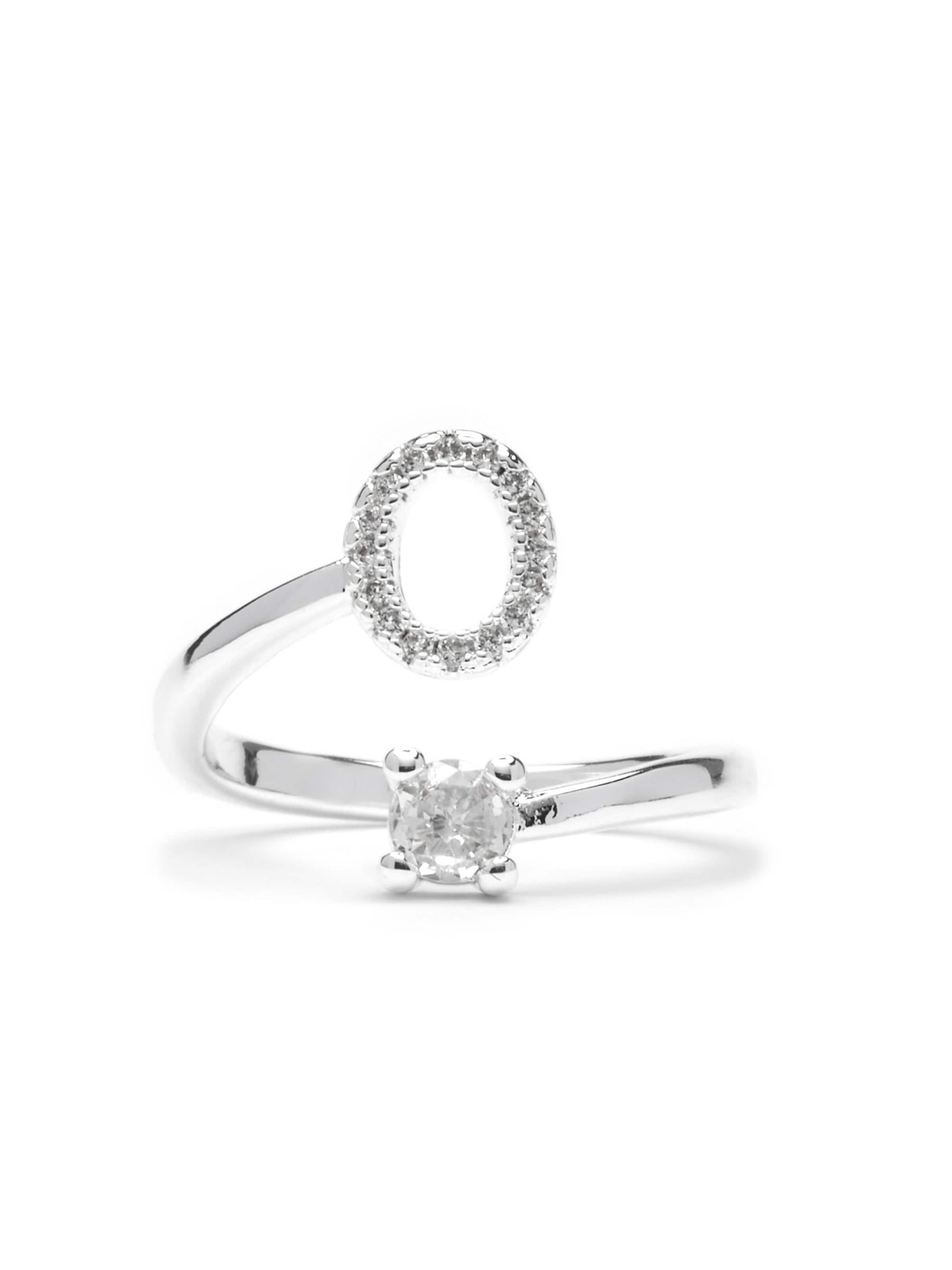Bague 'Alphabet O' Luxenter en argent : devant