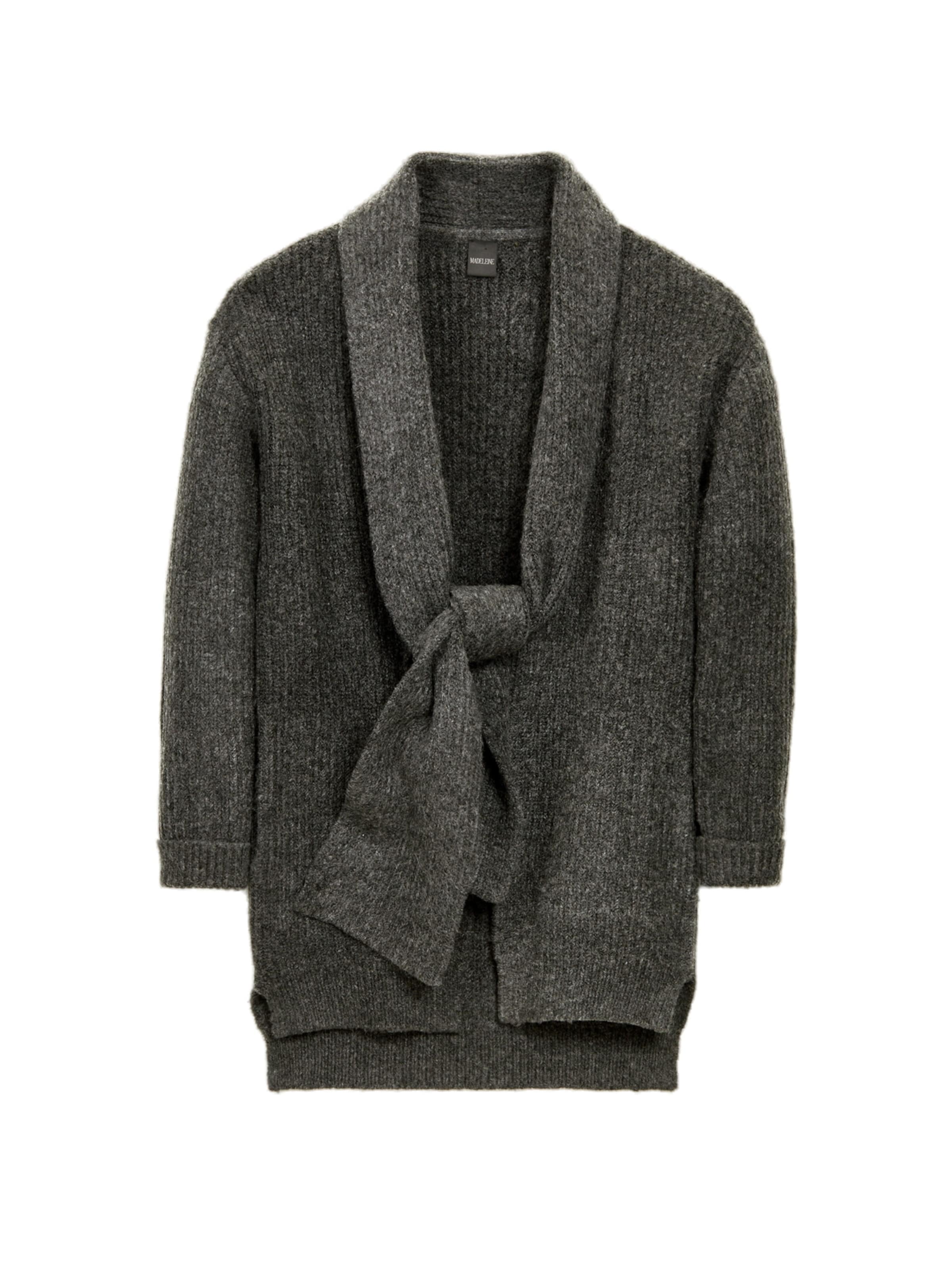 Cardigan MADELEINE en gris : devant