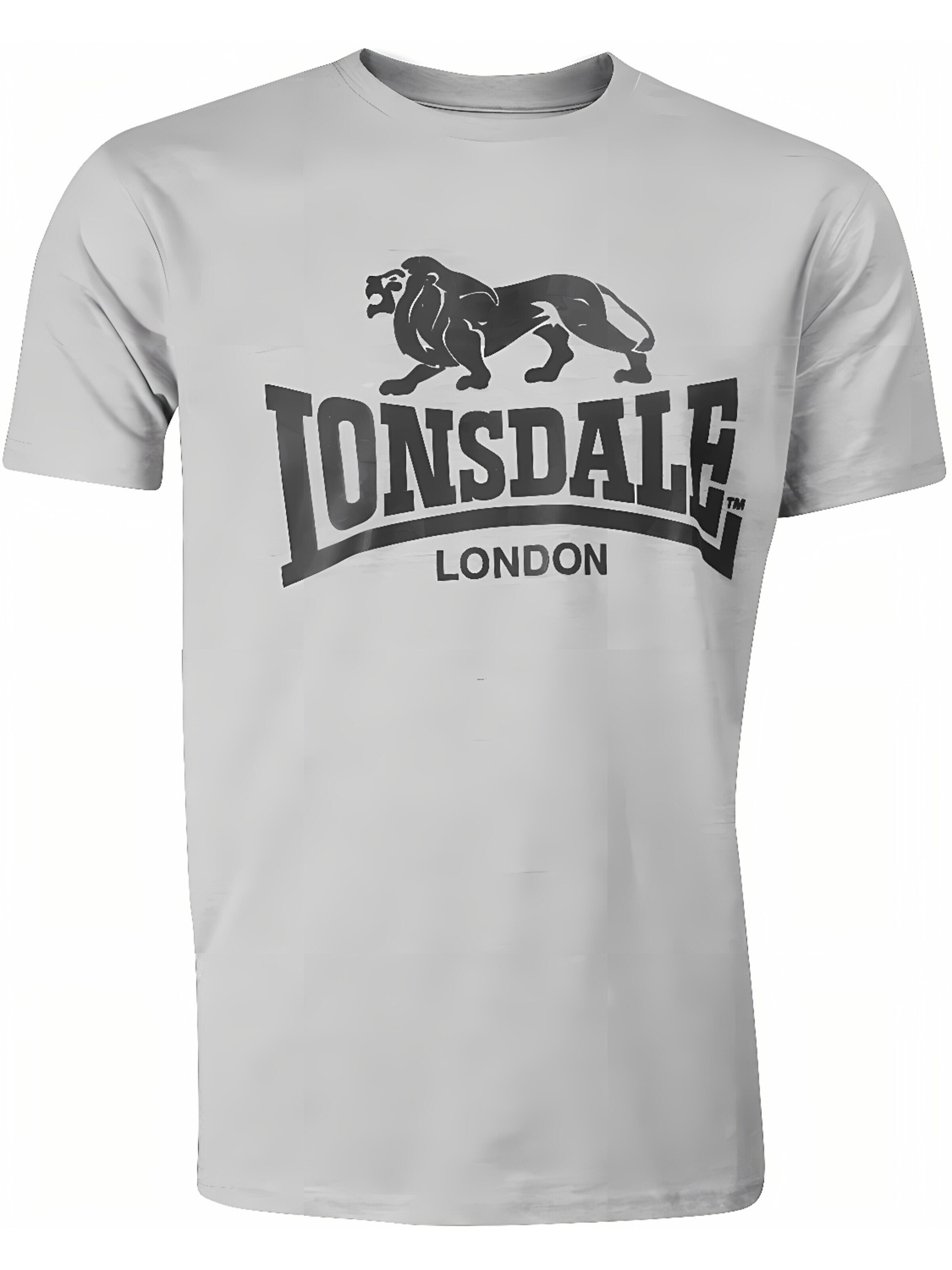 LONSDALE Shirt 'Logo' in Grey: front