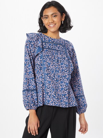 Oasis Blouse in Blue: front