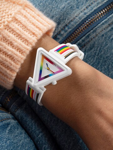 GUESS Analoog horloge 'FAME' in Gemengde kleuren: voorkant