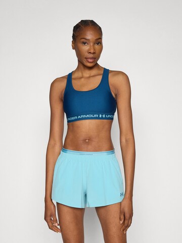 UNDER ARMOUR Bustier Biustonosz sportowy w kolorze niebieski: przód