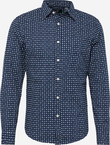 Dockers Button Up Shirt in Blue: front