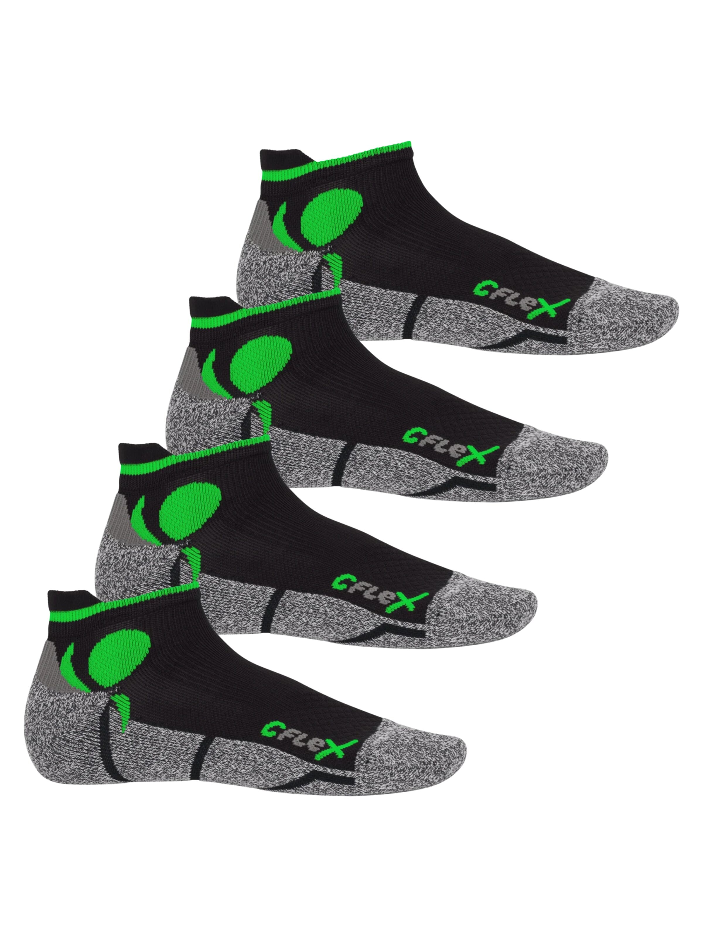 cflex Athletic Socks 'Running' in Green: front