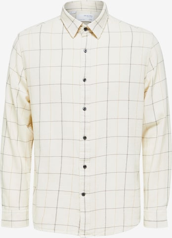 Coupe regular Chemise SELECTED HOMME en beige : devant