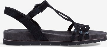 TAMARIS Sandalen met riem in Zwart