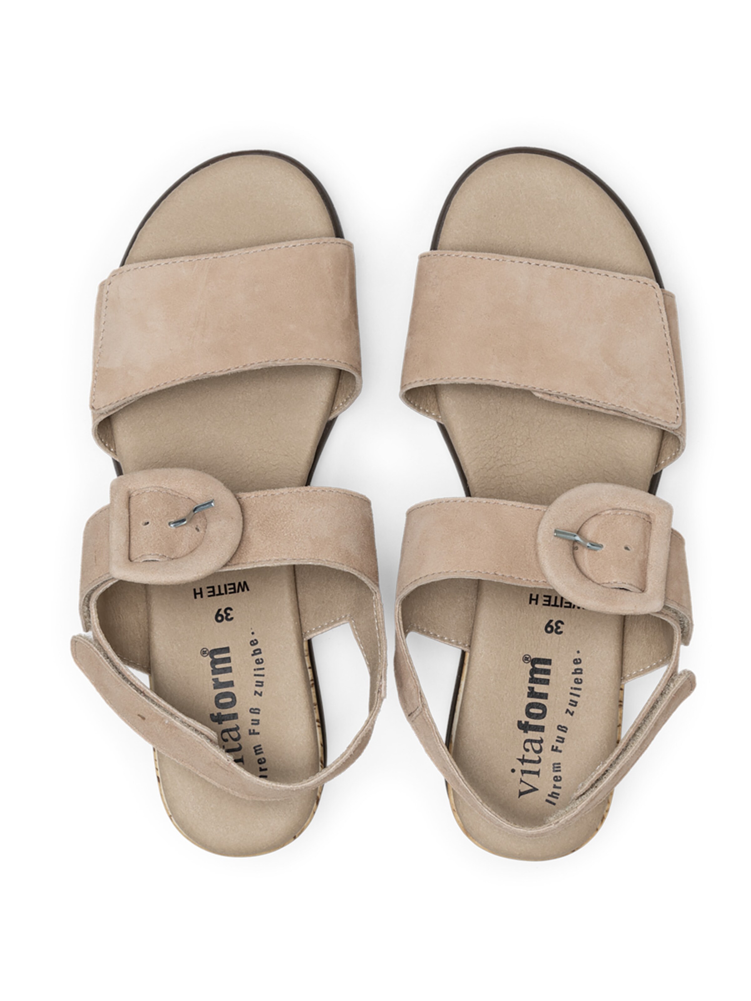Sandalo con cinturino di VITAFORM in grigio