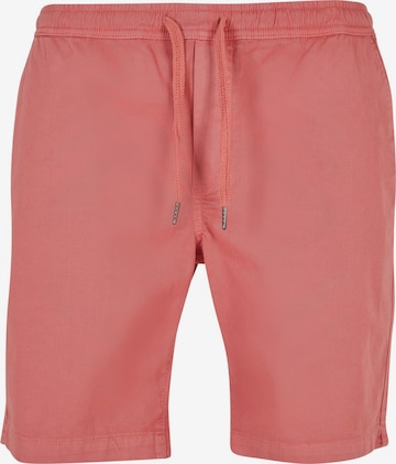 Urban Classics Trousers in Pink: front