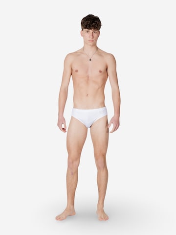 Pantaloncini da bagno '7M000501 AF14514' di EA7 Emporio Armani in bianco: frontale