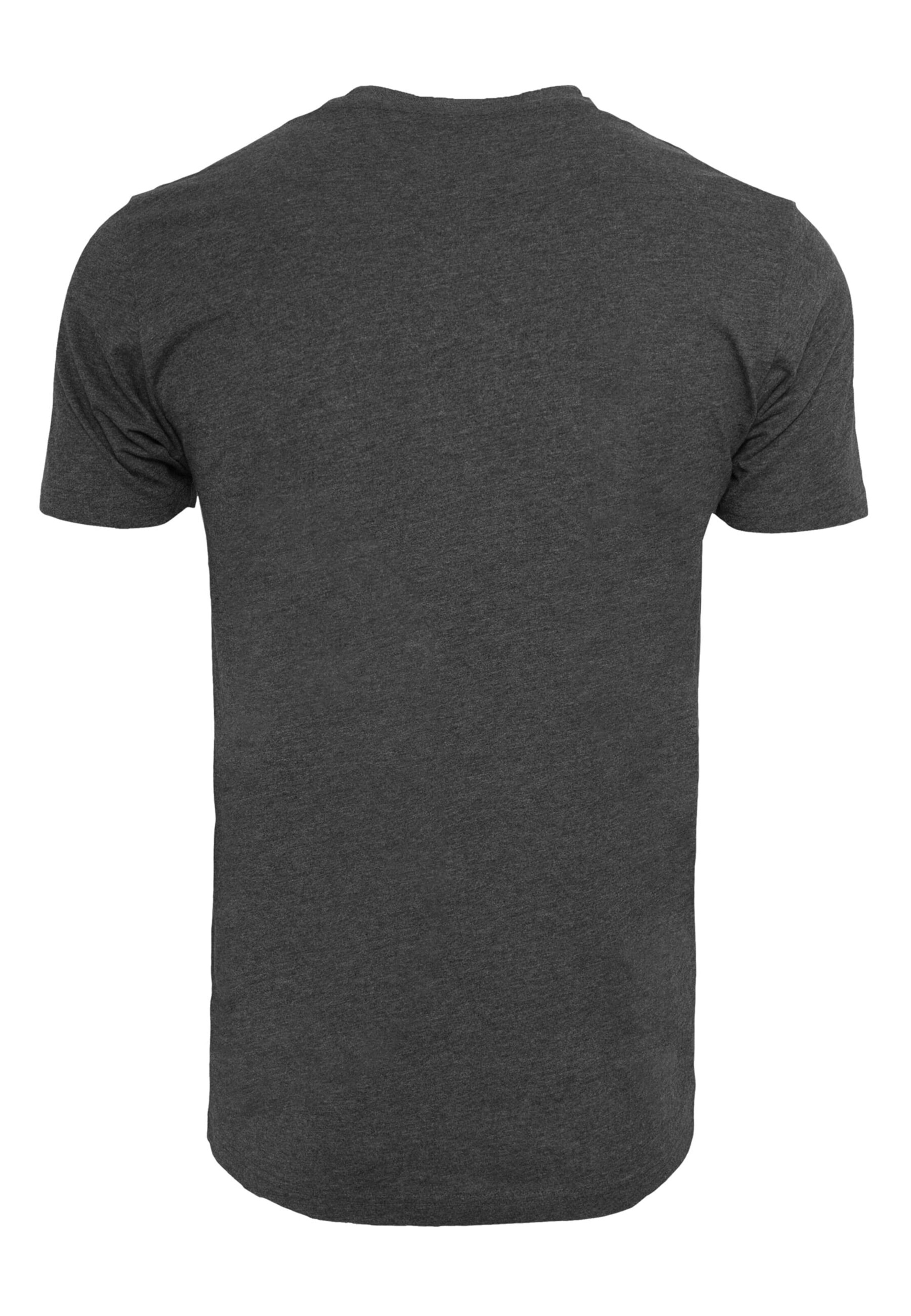 T-Shirt 'Merry Christmas Lights' Merchcode en gris