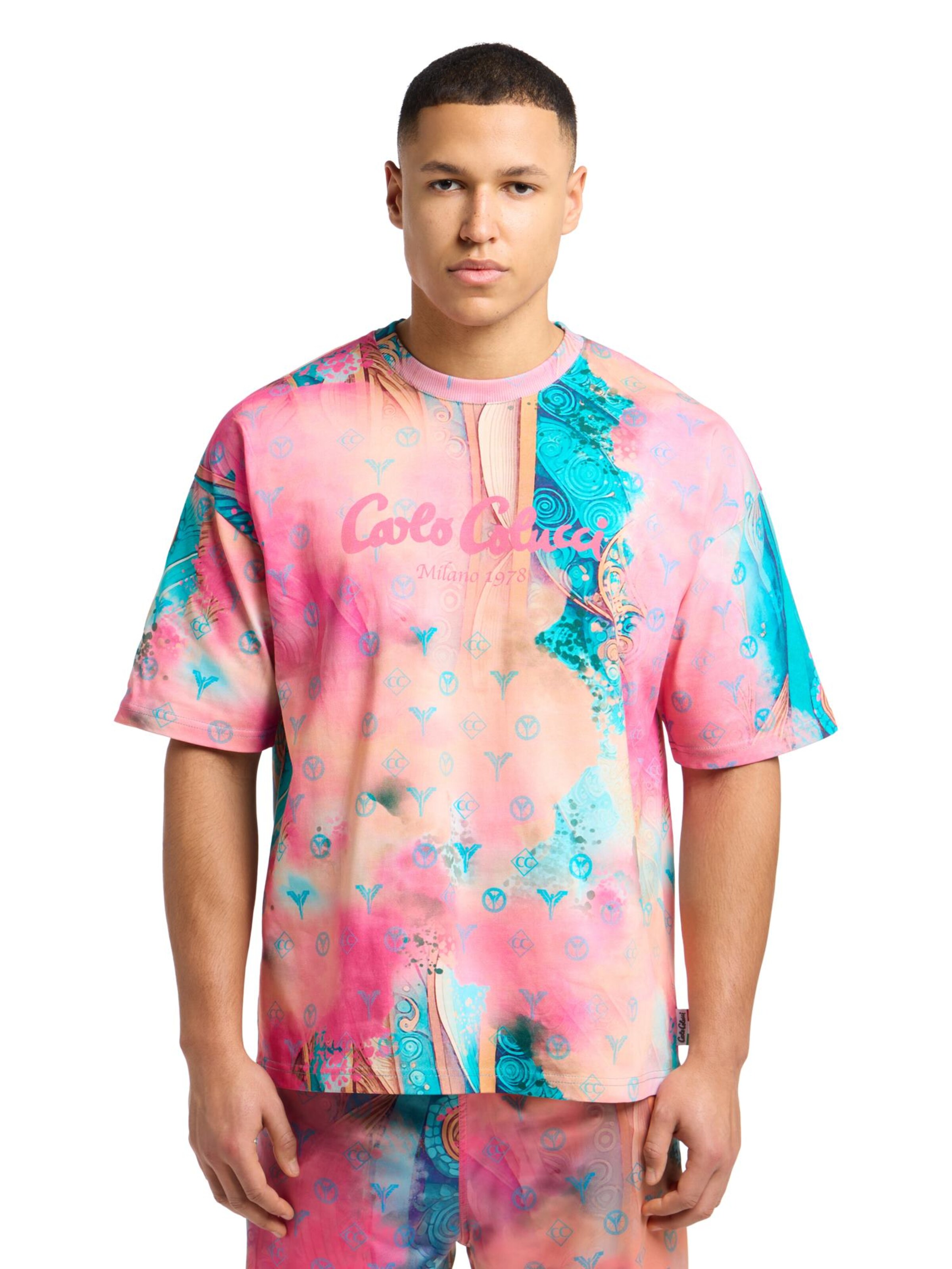 Carlo Colucci Shirt 'Eidenberger' in Roze: voorkant