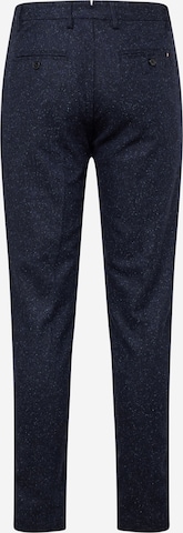 Tommy Hilfiger Tailored Slimfit Bukser med lægfolder 'Hampton Donegal1' i blå