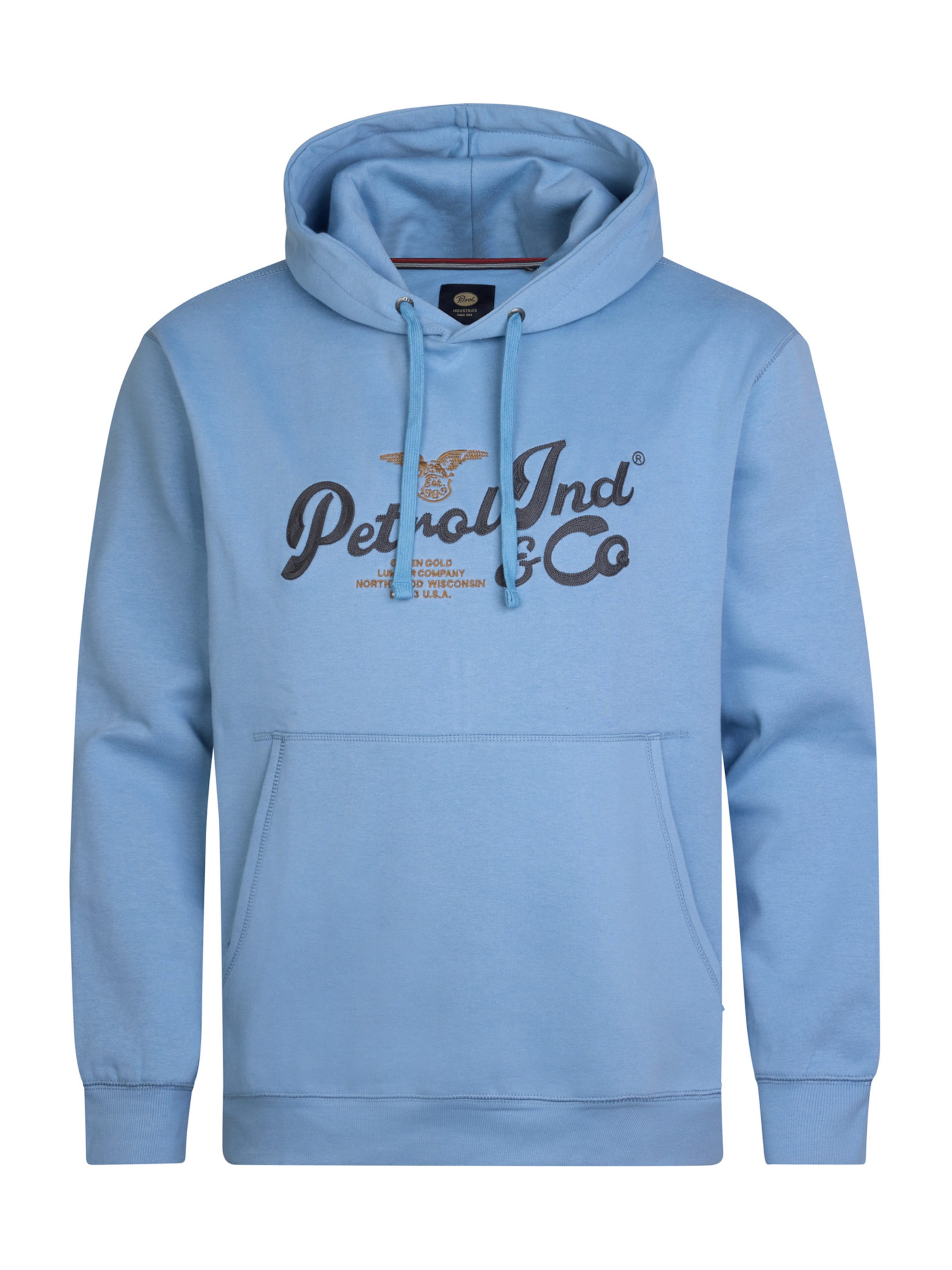 Petrol Industries Μπλούζα φούτερ σε μπλε: μπροστά