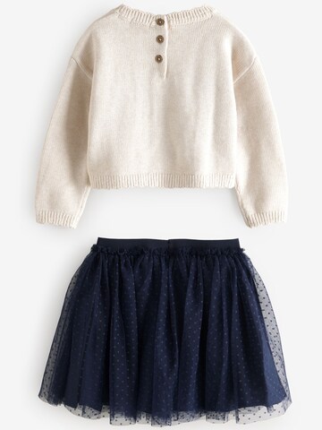 Next Set: Pullover und Rock in Blau