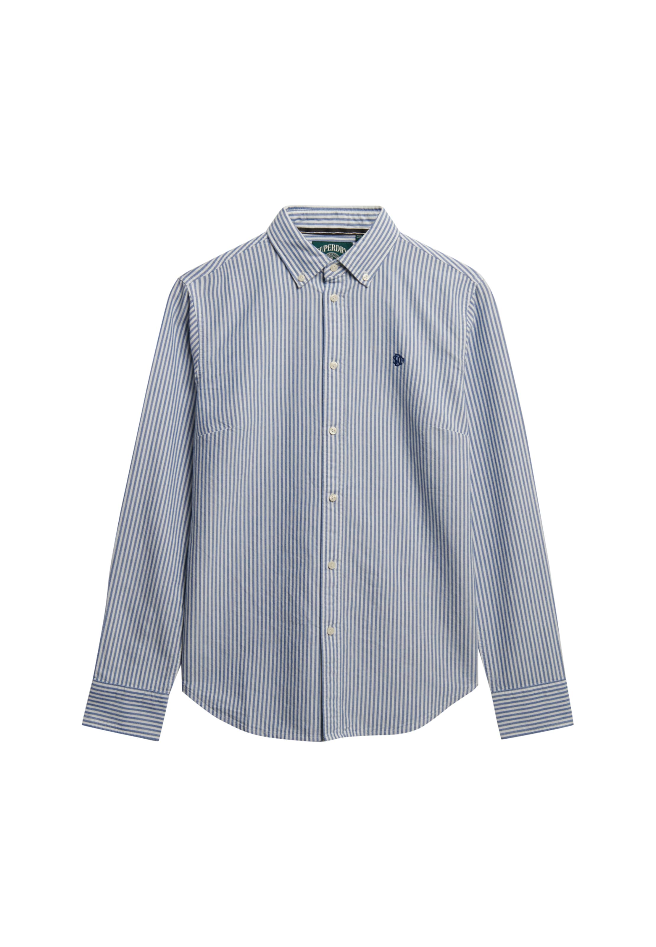 Superdry Blouse 'Oxford' in Blauw: voorkant