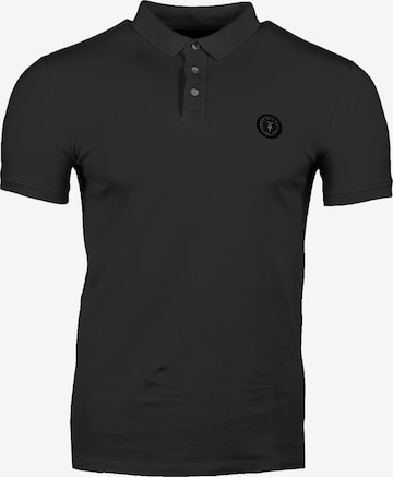 Le Temps Des Cerises Poloshirt 'DYLON' in Schwarz: Vorderseite