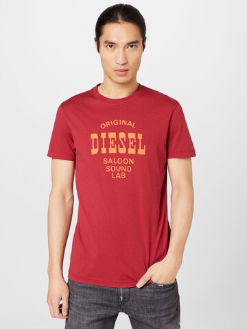 DIESEL Skjorte 'DIEGO' i rød: forside